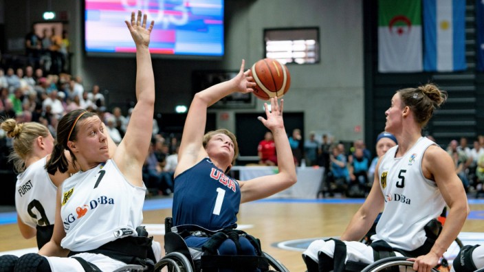 Rollstuhlbasketball WM 2018 in Hamburg Gruppenphase Frauen Deutschland GER gegen Vereinigte Staat