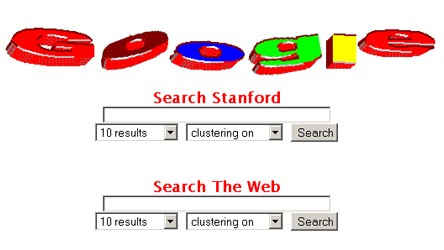 Google - Anfänge des Konzerns - alte Webseite
