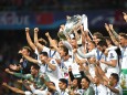 Real Madrid jubelt nach dem Champions-League-Finale gegen den FC Liverpool