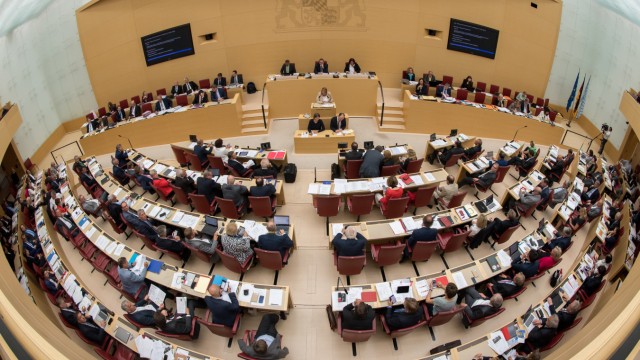Plenarsaal des bayerischen Landtags