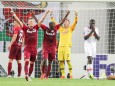 RB Leipzig gegen RB Salzburg: Jubel nach dem Abpfiff