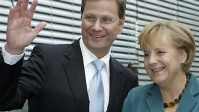 Koalitionsverhandlungen: Angela Merkel und Guido Westerwelle: In den Verhandlungen wurde so mancher Konflikt umschifft.