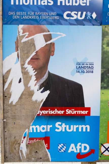 Vandalismus Wahlplakate