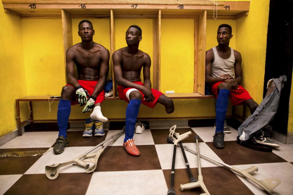 Haiti's amputee footballers seek glory abroad -- and acceptance at home