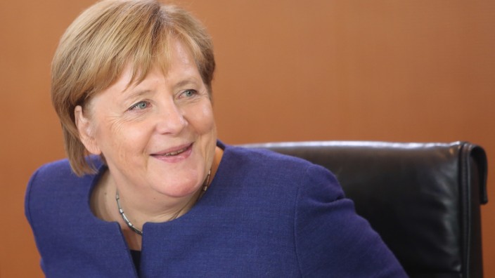 Angela Merkel bei einer Kabinettssitzung 2018