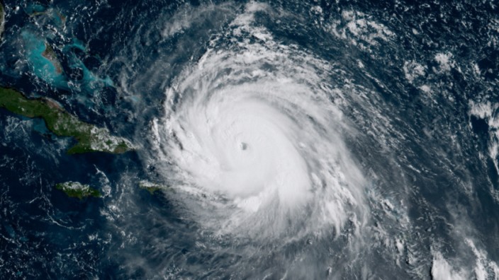 Klimawandel: Wirbelstürme wie Irma im September 2017 wird es bald häufiger geben.