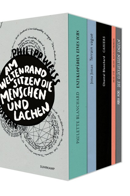 Debüt: Philipp Weiss: Am Weltenrand sitzen die Menschen und lachen. Roman. Suhrkamp Verlag, Berlin 2018. 1064 Seiten, 48 Euro.