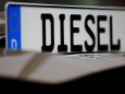 Diesel-Schriftzug auf einem Autokennzeichen
