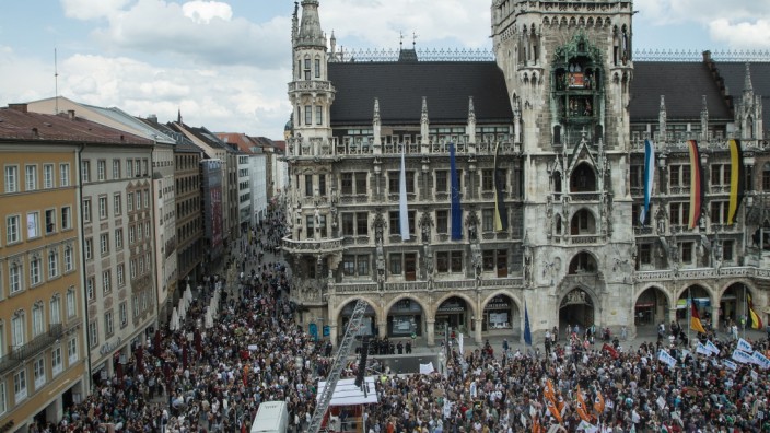 Demonstration gegen Polizeiaufgabengesetz in München, 2018