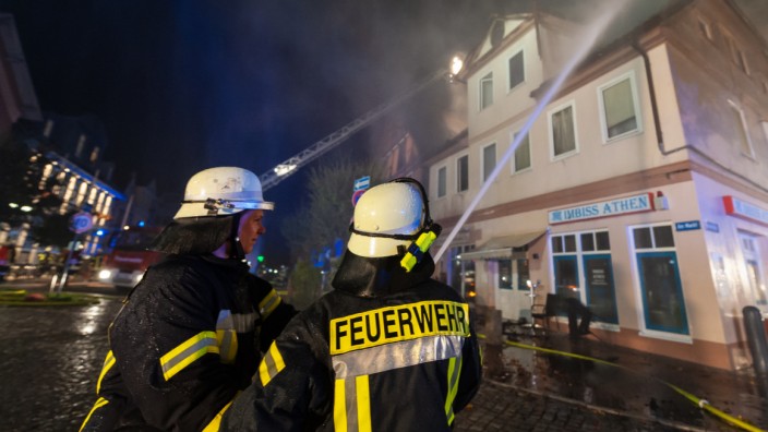 Großfeuer in der Altstadt von Dannenberg