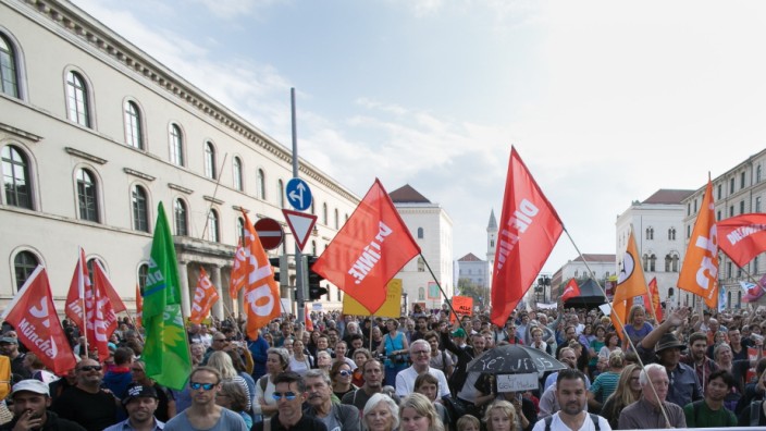 Demonstration "Ausspekuliert" in München, 2018