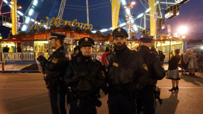 Polizei auf dem Oktoberfest: Die Polizei hat auf dem Oktoberfest viel zu tun.