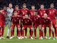 Die Mannschaft des FC Bayern München vor dem CL-Spiel gegen Ajax Amsterdam