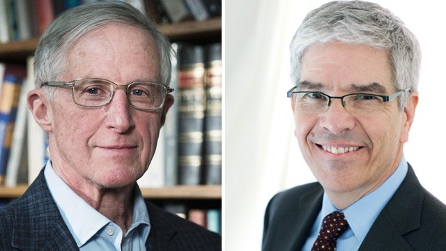 Nobelpreis: William Nordhaus (links) und Paul Romer erhalten für ihre ökonomische Forschungen den Wirtschaftsnobelpreis 2018. Nordhaus hat sich frühzeitig mit dem Klimaschutz beschäftigt. Bei Romer geht es vor allem um die Voraussetzungen für Innovation.