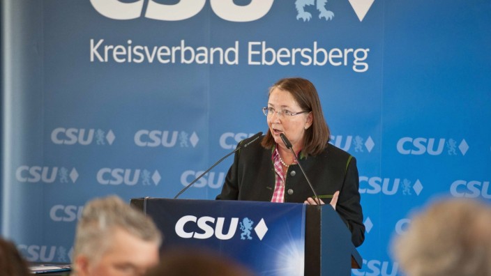 Wahl 2018: Susanne Linhart bei einer Veranstaltung im Frühjahr 2018.