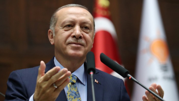Der türkische Präsident Erdogan 2018 in Ankara