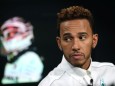 Mercedes' Lewis Hamilton speaks ahead of the United States Grand Prix in New York City