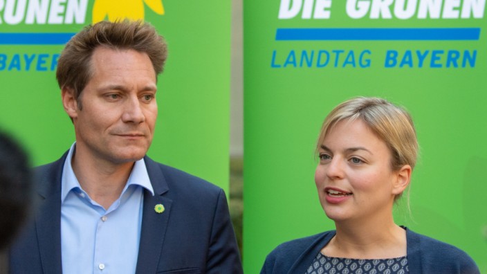 Fraktionsklausuren: Ludwig Hartmann und Katharina Schulze, die Fraktionsvorsitzenden der Grünen.