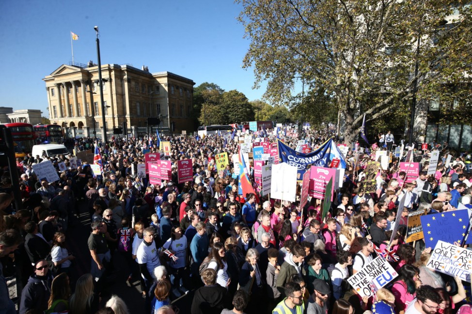 Demonstration für ein zweites Brexit-Referendum in London