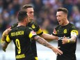 BVB-Spieler jubeln beim Bundesliga-Sieg gegen den VfB Stuttgart