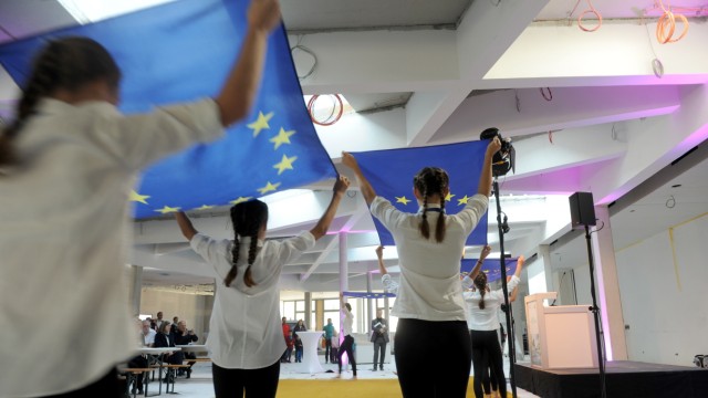 Europäische Schule: Erste Eindrücke von der neuen Schule verbanden sich mit einem Rahmenprogramm.