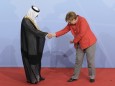 Angela Merkel mit dem saudi-arabischen Minister Ibrahim al-Assaf