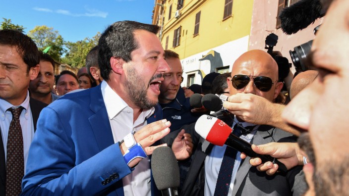 Italien: Lega-Chef und Innenminister Matteo Salvini wettert mit Vorliebe gegen Brüssel und seine "Eurobürokraten".