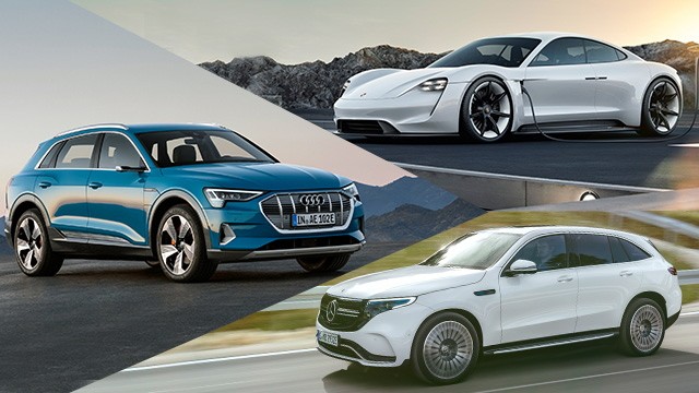 Fahrbericht: E-Mobilität auf die Schnelle: Mercedes EQZ, Audi E-Tron, Porsche Taycan