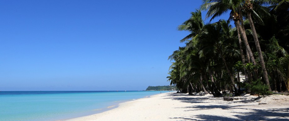 Ein Strand auf der philippinischen Insel Boracay