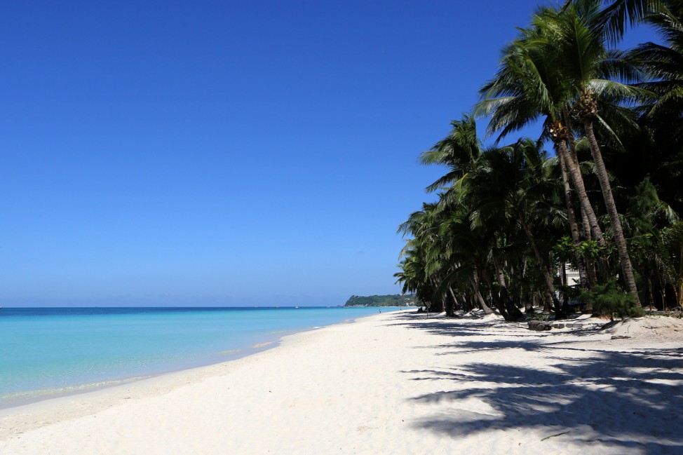 Ein Strand auf der philippinischen Insel Boracay