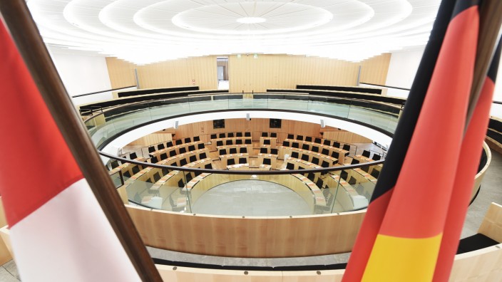 Plenarsaal Hessischer Landtag in Wiesbaden