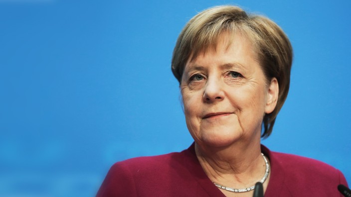 Zukunft der CDU: Angela Merkel am Montag vor der Presse
