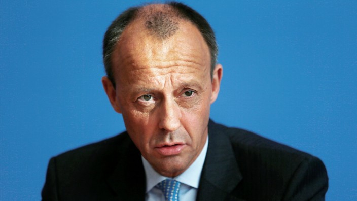 German conservative Friedrich Merz from CDU holds a news conference in Berlin