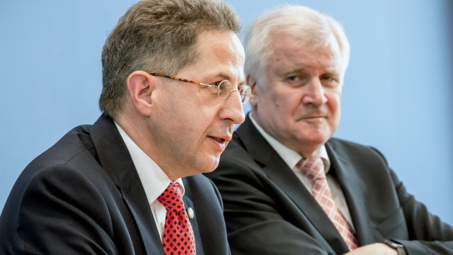 Hans-Georg Maaßen bei der Vorstellung des Verfassungsschutzberichts 2017