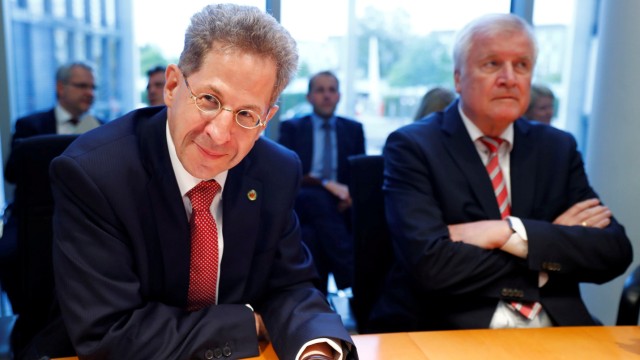 FILE PHOTO: Hans-Georg Maassen, President of the Federal Office for the Protection of the Constitution and German Interior Minister Horst Seehofer attend a parliamentary committee hearing of the lower house of parliament Bundestag in Berlin