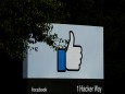 FILE PHOTO: The entrance sign to Facebook headquarters is seen in Menlo Park