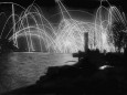 Feuerwerk der deutschen Hochseeflotte in Wilhelmshaven nach Ausrufung der Republik, 1918
