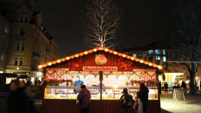 Sendling: Schon nach dem Start des Harras-Weihnachtsmarkts im Jahr 2013 hagelte es Kritik.