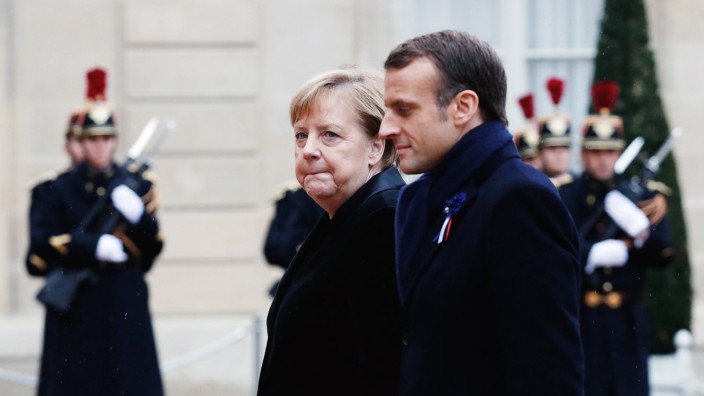 Deutsch-französisches Verhältnis: So einträchtig wie beim Gedenken zum Ende des Ersten Weltkriegs vor 100 Jahren geht es zwischen Angela Merkel und Emmanuel Macron nicht immer zu.