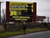 Brexit - Protestplakat gegen eine harte Grenze zwischen Irland und Nordirland
