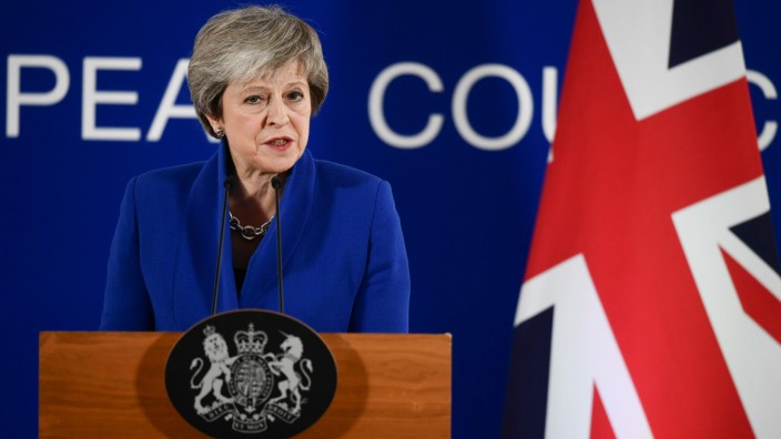 Großbritanniens Premierministerin Theresa May nach dem EU-Sondergipfel