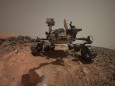 low-angle self-portrait of NASA's Curiosity Mars rover
