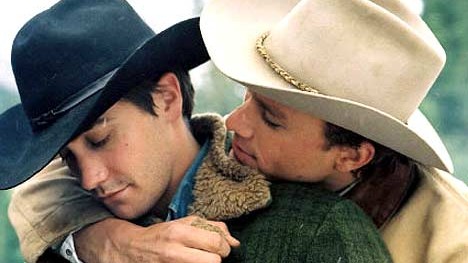 Film: "Brokeback Mountain": Jake Gyllenhaal und Heath Ledger spielen die Cowboys Jack Twist und Ennis Del Mar.