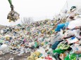 Plastikmüll Recycling Umschlagplatz für Kunststoffe