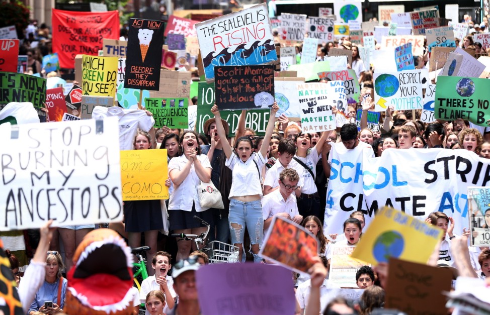 Students Walk Out Of School To Urge Action On Climate Change