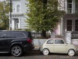 Small And Large Car In Notting Hill