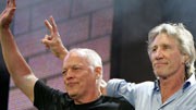 Pink Floyd: Dave Gilmore (l.) und Roger Waters beim gemeinsamen Auftritt im Londoner Hyde Park im Juli.