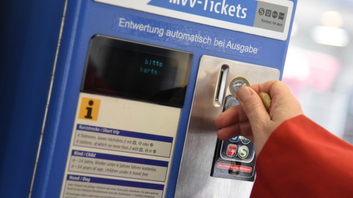 MVV-Tarifreform: Ein Ticketautomat der MVG