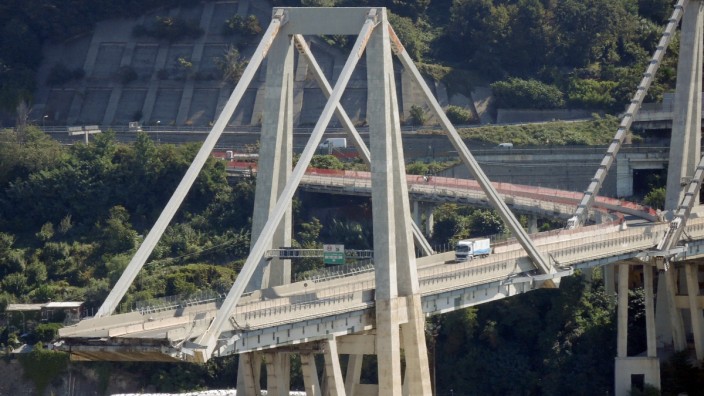 Unglücks-Brücke in Genua