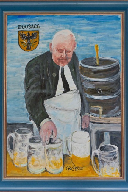 SZ-Serie Kunst im Rathaus: Der frühere Bürgermeister Rudolf Obermayr wurde verewigt.